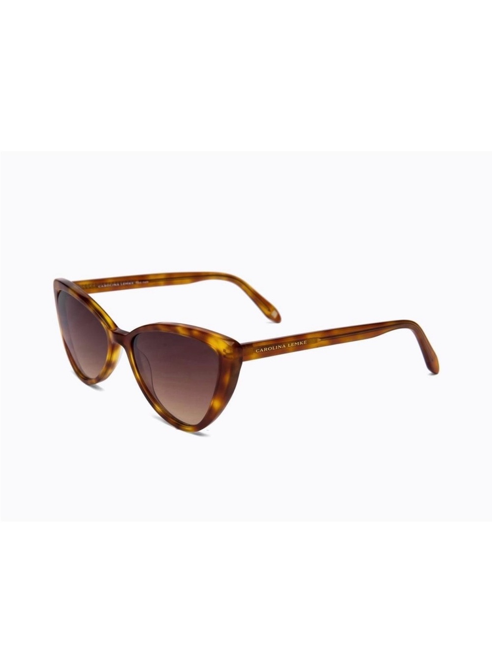Carolina Lemke Tortoiseshell Cat Eye Sunglasses - Brown